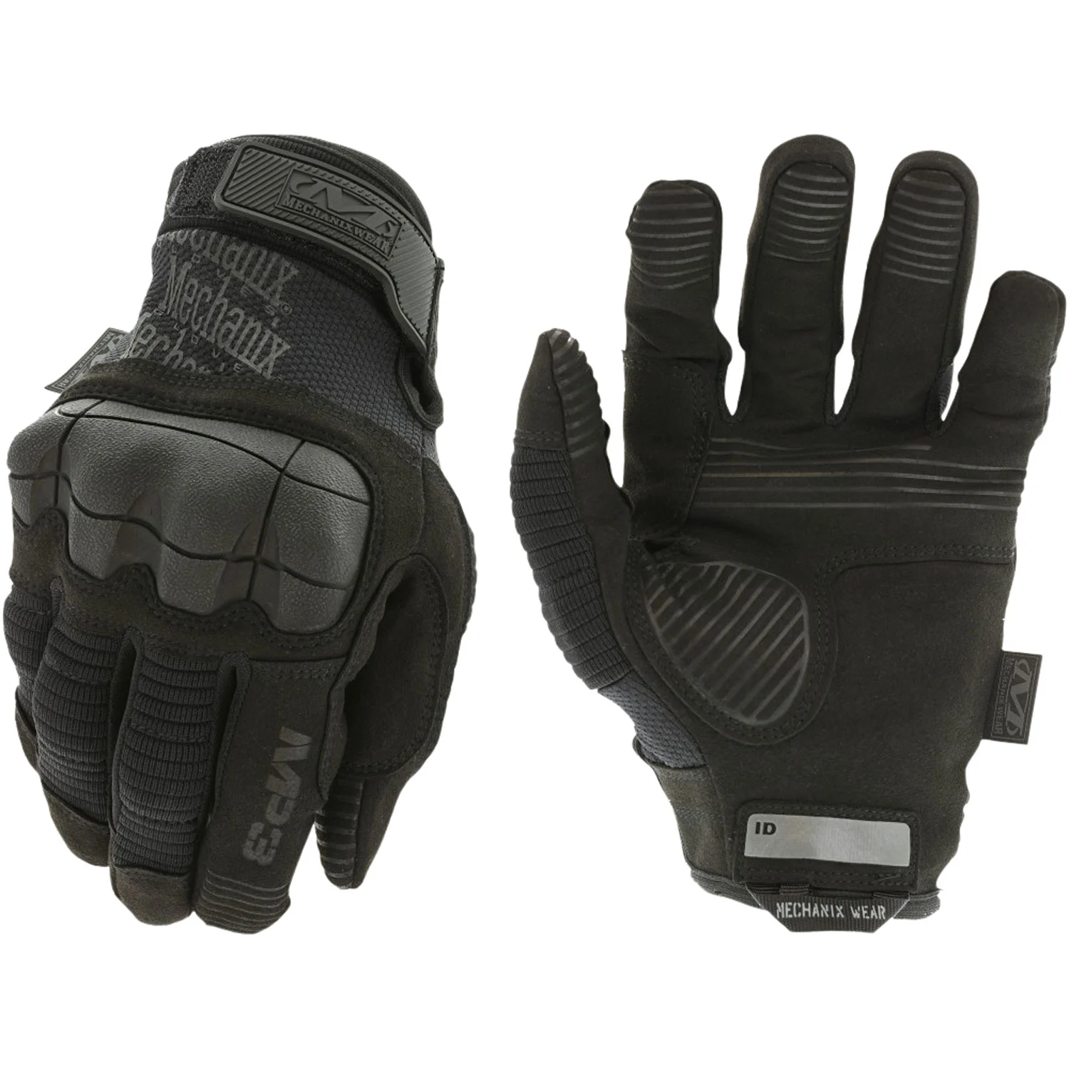 Mechanix Wear MP355008 M-Pact 3 Black Synthetic Leather Small Velcro Closure