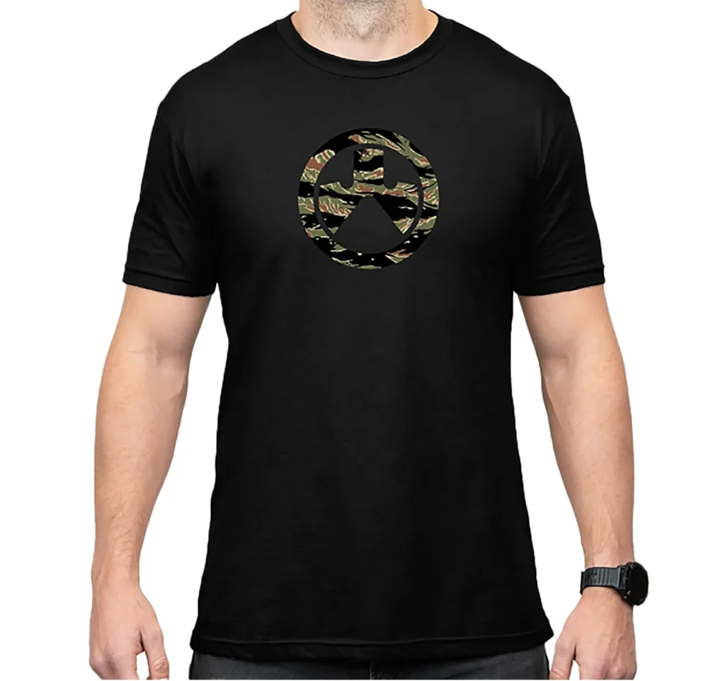 Magpul MAG1292-001-2XL Tiger Stripe Icon  Black Cotton/Polyester Short Sleeve 2XL