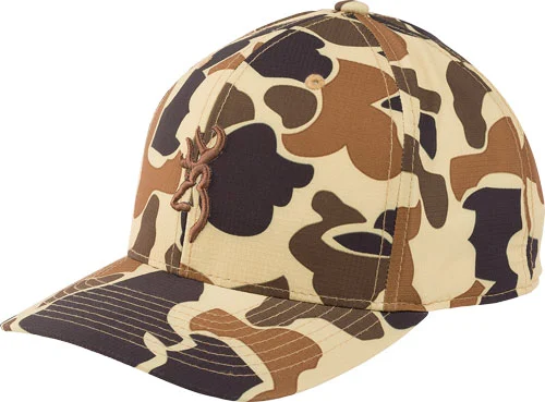 BROWNING CAP CUPPED UP 110 SNP - BACK VINTAGE TAN BUCKMARK OSFM
