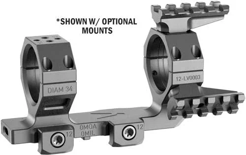 AUDERE SCOPE MOUNT LEVITAS - CANTILEVER 34MM 0MOA - Image 4