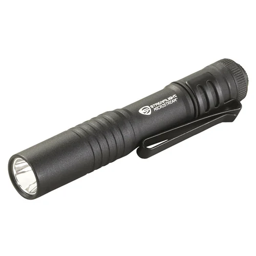 MICROSTREAM USB RECHARGEABLE, BRIGHT MINI LED FLASHLIGHT - 250 LUMENS - BOX - BLACK